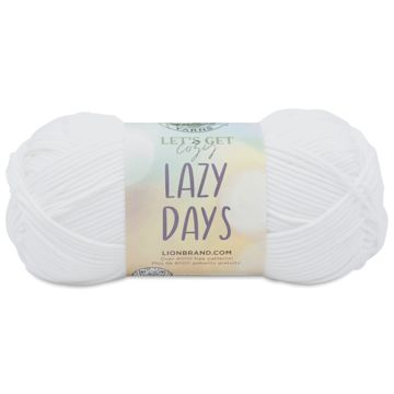 Open in modal - Lion Brand Yarn Lazy Days Yarn - Marshmallow, 179 yds