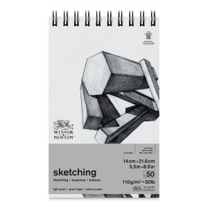 Winsor & Newton Wirebound Sketching Pad - 5-1/2" x 8-1/2" (front cover)