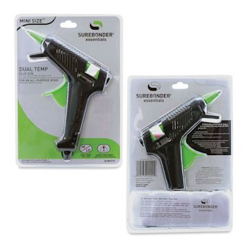 Open in modal - Surebonder Essentials Series Mini Dual Temp Glue Gun (Front and back of packaging)