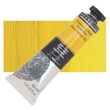 Open in modal - Sennelier Artists' Extra Fine Oil Paint - Turner Yellow, 40 ml tube and swatch