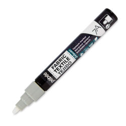 Pebeo 7A Opaque Fabric Marker - Pastel Taupe, 4 mm (Cap off)
