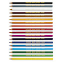 Caran d'Ache Swisscolor Aquarelle Colored Pencils - Assorted Colors, Set of 18 with Poster