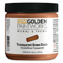 Golden Paintworks Mural and Theme Acrylic Paint - Transparent Brown Oxide, oz, Jar