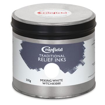 Open in modal - Cranfield Traditional Relief Ink - Mixing White, 500 g - front