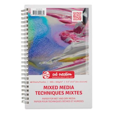 Open in modal - Talens Art Creations Mixed Media Pad - 5-1/2" x 8-1/2", front cover