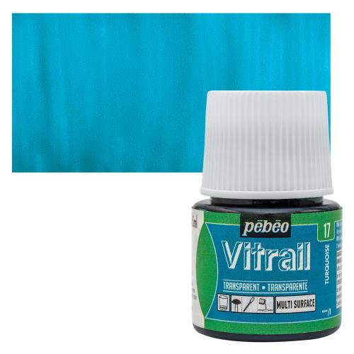 Pebeo Vitrail Paint - Smoky Grey 45 ML