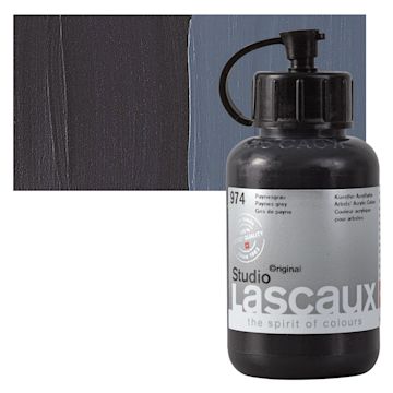 Open in modal - Lascaux Studio Acrylic - Paynes Gray, 85 ml bottle and swatch