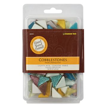 Open in modal - Diamond Tech Cobblestones - Lights Mix, 8 oz, front of packaging