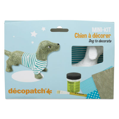 DecoPatch Paper Mache Dog Kit, front of the packaging
