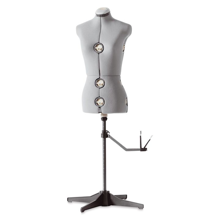 Singer Adjustable Dress Form Medium/Large, Grey BLICK Art Materials