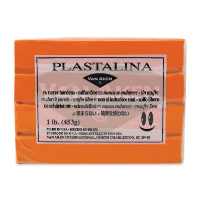 Van Aken Plastalina Modeling Clay - 1 lb, Orange