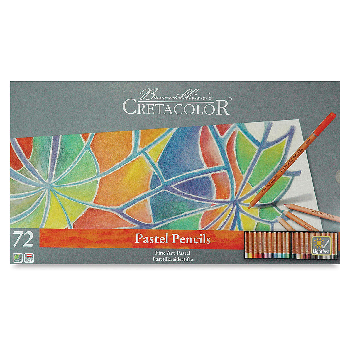 Cretacolor Fine Art Pastel Pencils Set - Front of package of set of 72