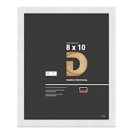 Deha Design Fontana Wood Frame - with Easel Back, White, 8" x 10"