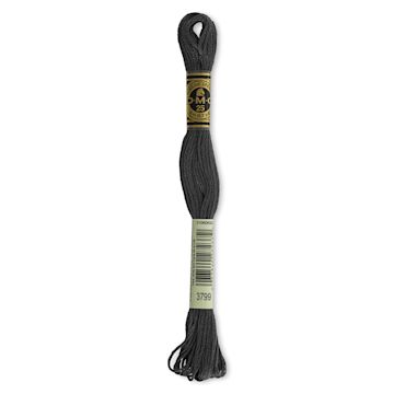 Open in modal - DMC Cotton Embroidery Floss - Very Dark Pewter Gray, 8-3/4 yards (Front of label)