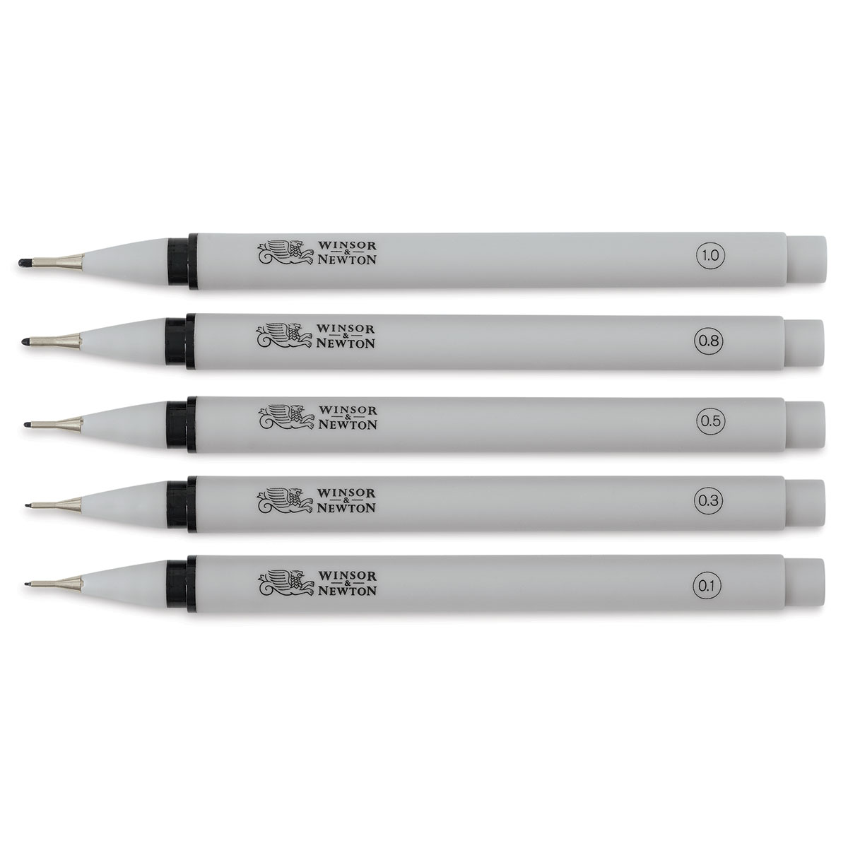 Winsor & Newton Fineliner Pen Assorted Set of 5 Black 