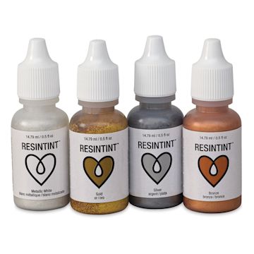 Open in modal - ArtResin ResinTint - Set of 4 Metallic Colors in a row