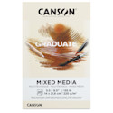 Canson Graduate Toned Mixed Media Pad - Natural, 5-1/2" x 8-1/2", 20 Sheets