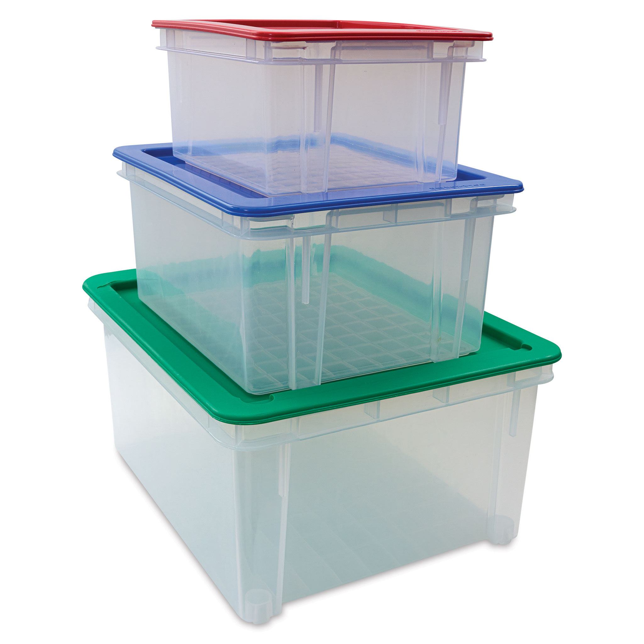 Really Useful Box Plastic Storage Container With Built-In Handles And Snap  Lid, 0.3 Liter, 4 3/4 x 3 1/4 x 2 1/2, Blue