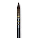 Da Vinci Casaneo Synthetic Squirrel Watercolor Brush - Quill Round Wash, Size 0, Short Handle, Synthetic