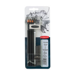Derwent Sketching Pencil Set - Front of blister package showing components