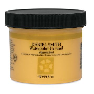 Open in modal - Daniel Smith Watercolor Ground - Front of 4 oz Iridescent Gold Jar shown 