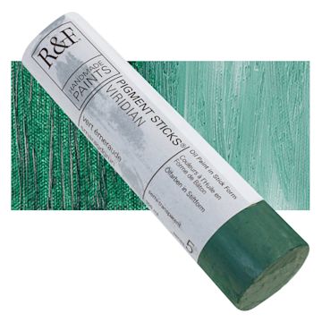 Open in modal - R&F Pigment Stick - Viridian, 100 ml stick and swatch
