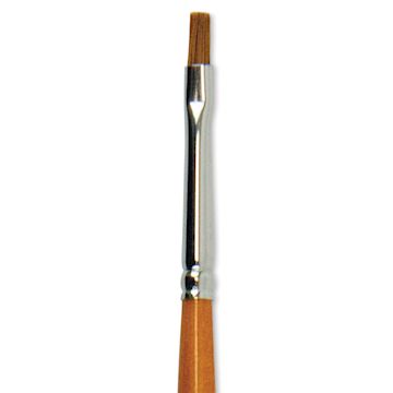 Open in modal - Silver Brush Golden Natural Brush - Shader, Short Handle, Size 2 close up