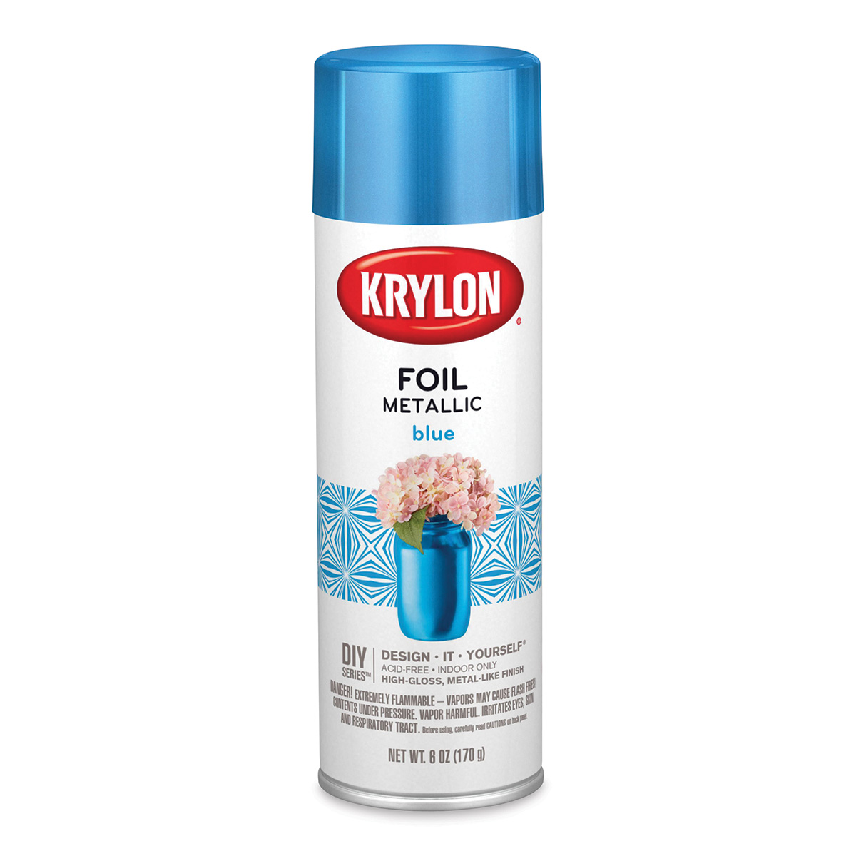 Krylon Foil Metallic Spray Paint - Blue, 6 oz