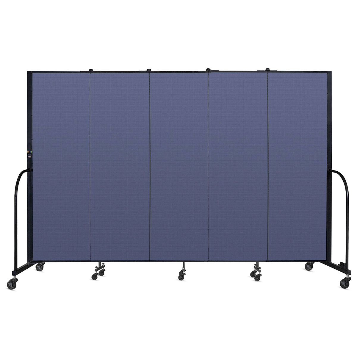 Screenflex Portable Room Dividers - 6 ft x 9 ft, Blue, Portable, 5 ...