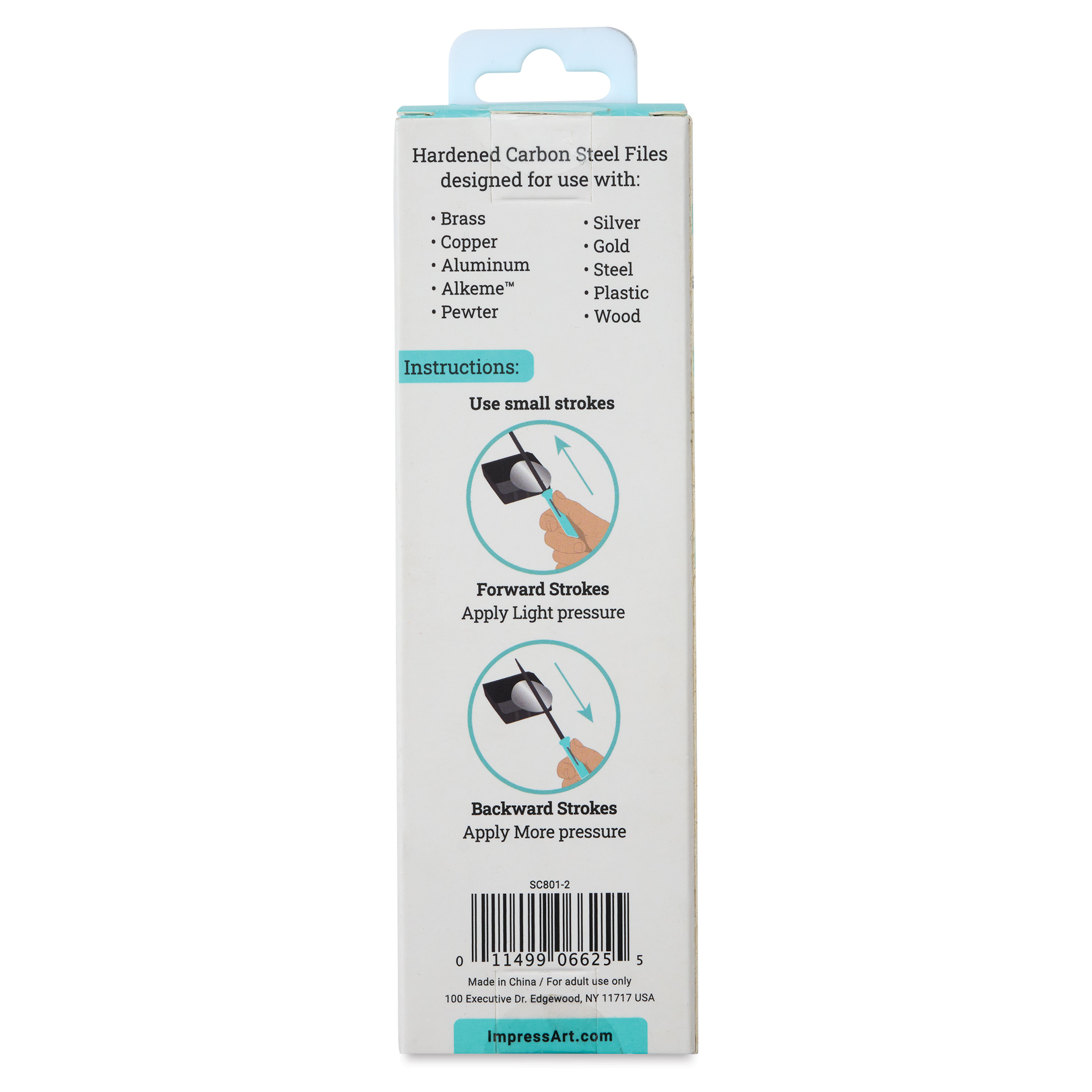 ImpressArt Needle File Set with File Block - Set of 5 | BLICK Art