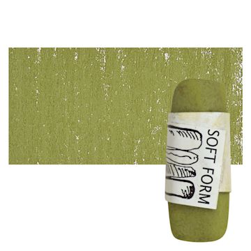 Open in modal - Townsend Artists' Soft Form Pastel - Tuscan Green (Light) pastel and swatch