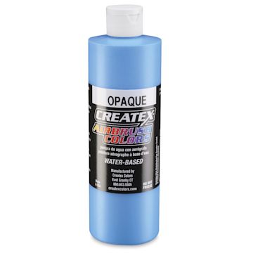 Open in modal - Createx Airbrush Color - 16 oz bottle of Opaque Sky Blue shown