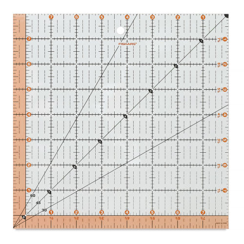 Fiskars Easy-to-Read Square Acrylic Ruler