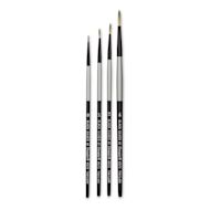 Dynasty Black Silver Synthetic Brush Sets