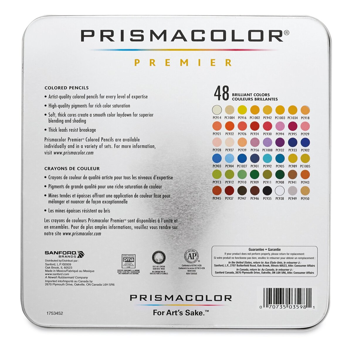 Prismacolor Premier Colored Pencils, Set of 48 - Artist & Craftsman Supply