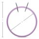 Essentials by Leisure Arts Spring Tension Hoop - 5" Diameter, measurement inside of the hoop