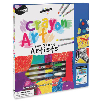 SpiceBox Petit Picasso Crayon Art Kit (In packaging, Angled)