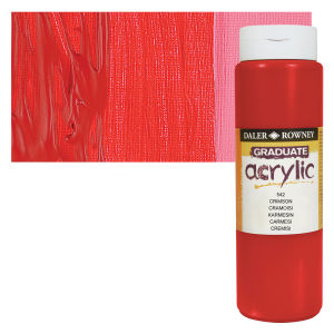Daler-Rowney Graduate Acrylics - Crimson, 500 ml bottle