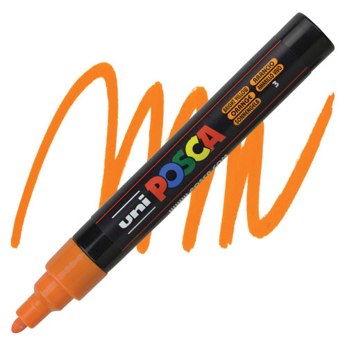 Uni Posca Paint Markers - Basic Colors, Set of 8, Medium Tip, 2.5 mm