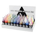 Holbein Acrylic Inks - Assorted Colors, Set of 50, 100 ml
