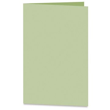 Open in modal - Arturo Vertical Folded Card - 6-1/2" x 9", Celadon, Medium Greeting, Package of 100
