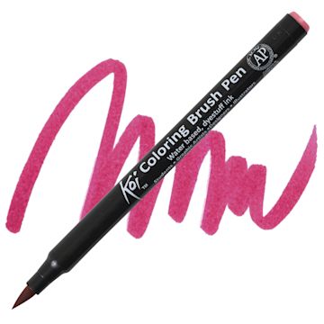 Open in modal - Sakura Koi Coloring Brush Pen - Salmon Pink pen and swatch