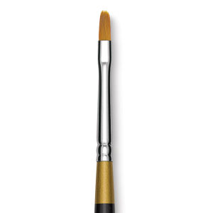 Kingart Original Gold Brush - Filbert, Size 2, Short Handle (close-up)