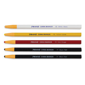 Dixon Phano China Markers - Set of 5, Assorted Colors