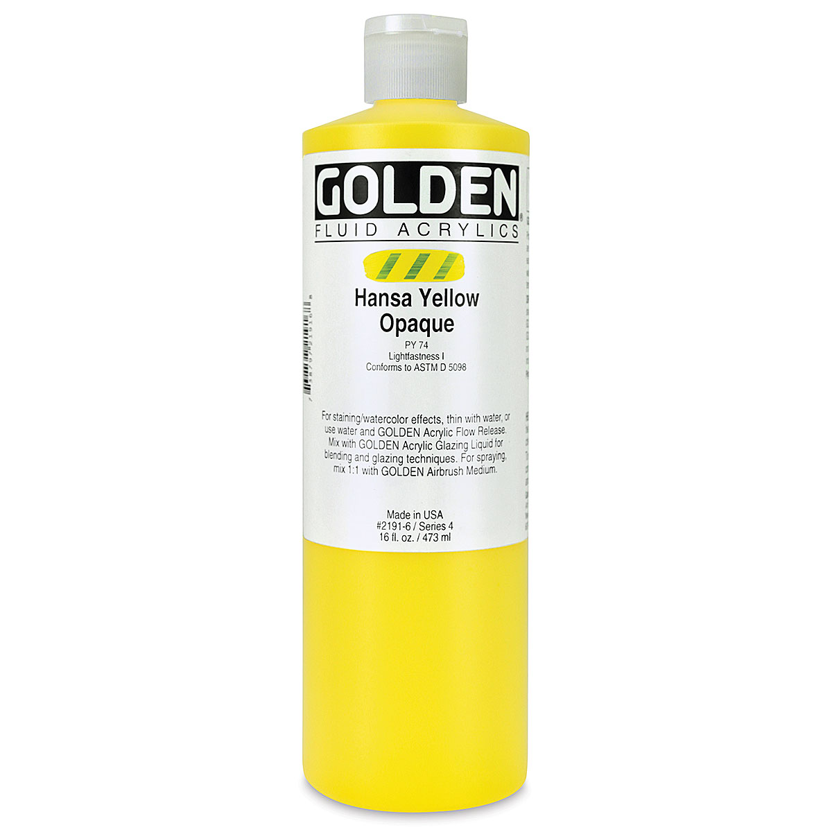 Golden Open Acrylic Paint, 2 Ounce, Hansa Yellow Opaque