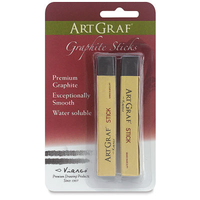 Viarco ArtGraf Graphite - Front of blister package of 2 Sticks of Graphite
