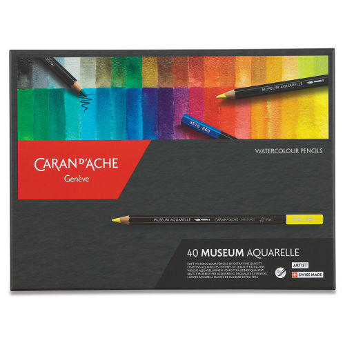Caran D'Ache Museum Aquarelle Pencil Set - Assorted, Set of 40 