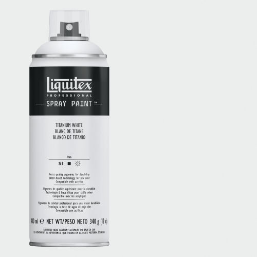 Liquitex Professional Spray Paint - Titanium White, 400 ml Can