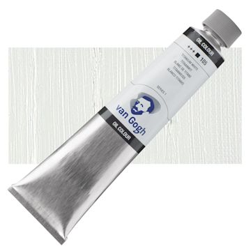 Open in modal - Van Gogh Oil Paint - Titanium White, 200 ml tube and swatch