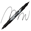 Tombow Mono Twin Permanent Marker - Black, Fine Tip